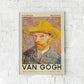 Self-Portrait with a Hat Art Print by Van Gogh