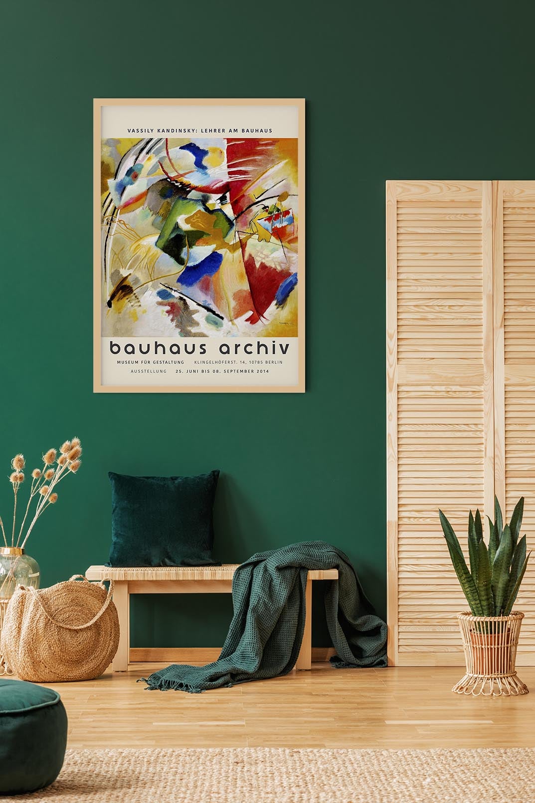 Painting with Green Center by Wassily Kandinsky Exhibition Poster