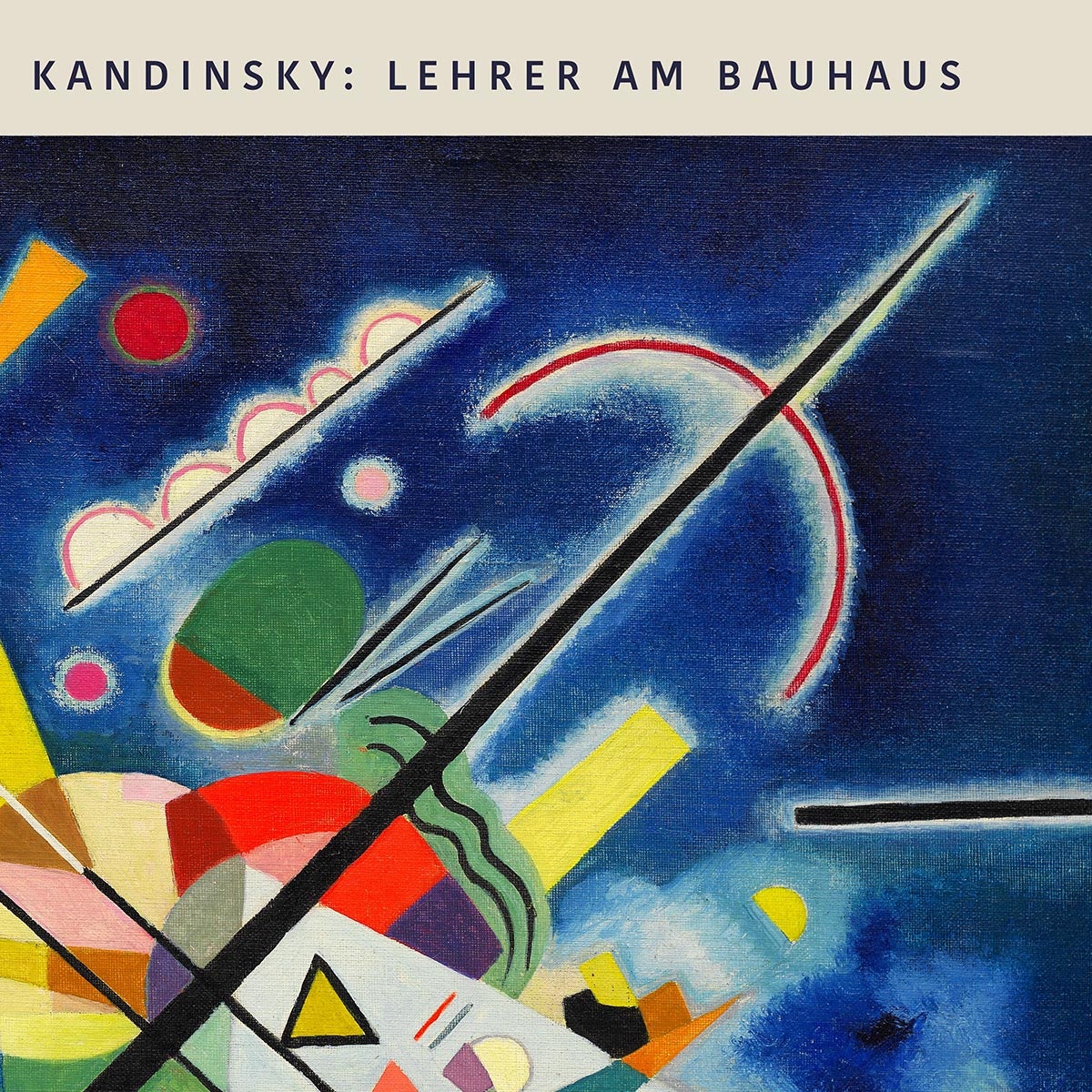 Blue Painting by Wassily Kandinsky Exhibition Poster