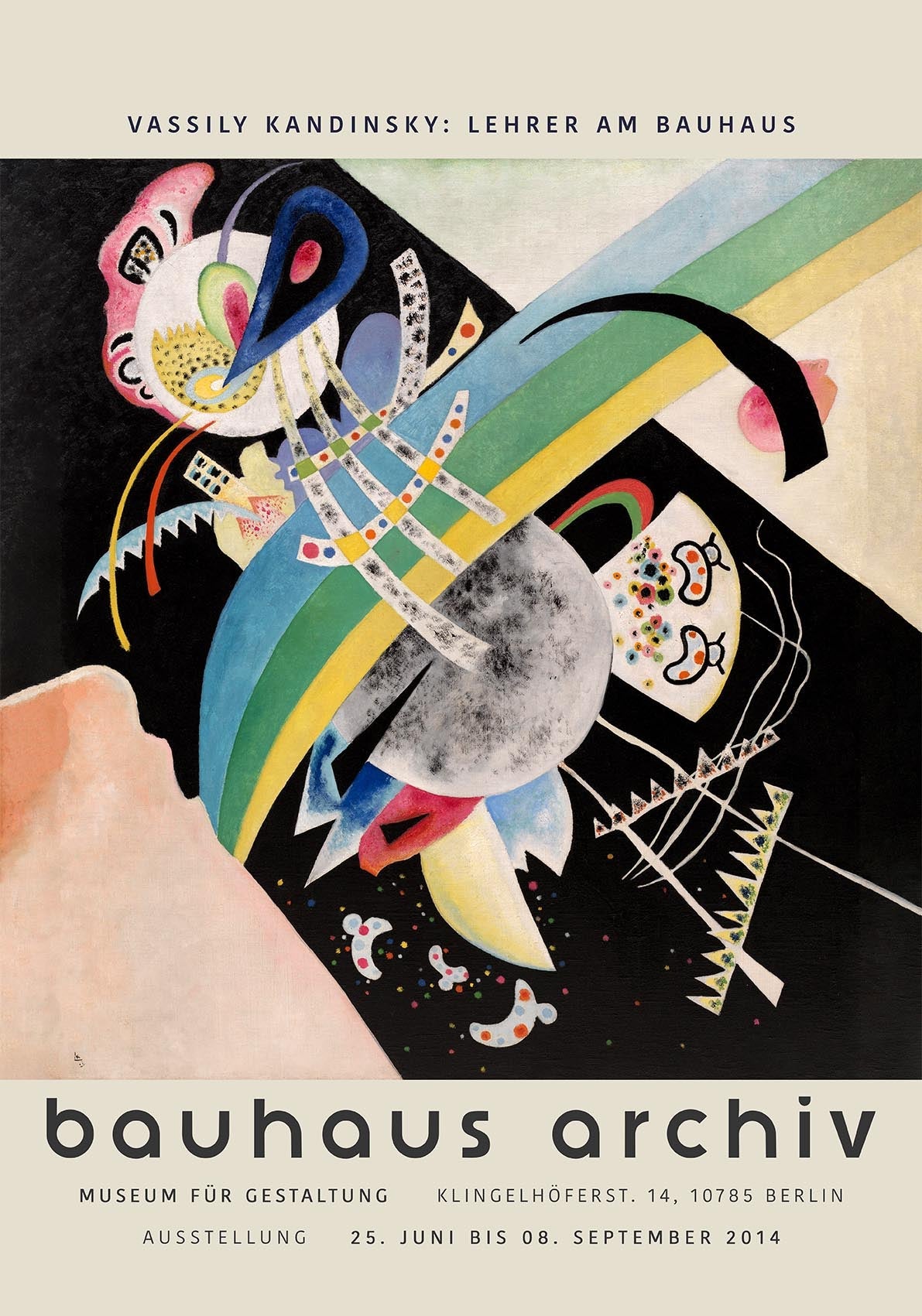 Circles on Black by Wassily Kandinsky Exhibition Poster