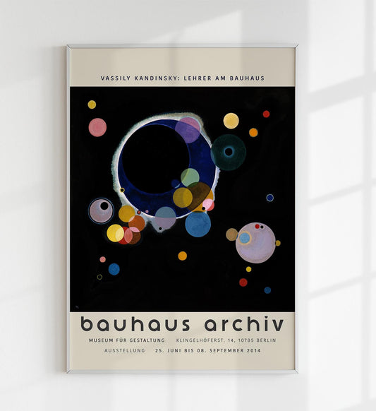 Several Circles Exhibition Poster by Wassily Kandinsky