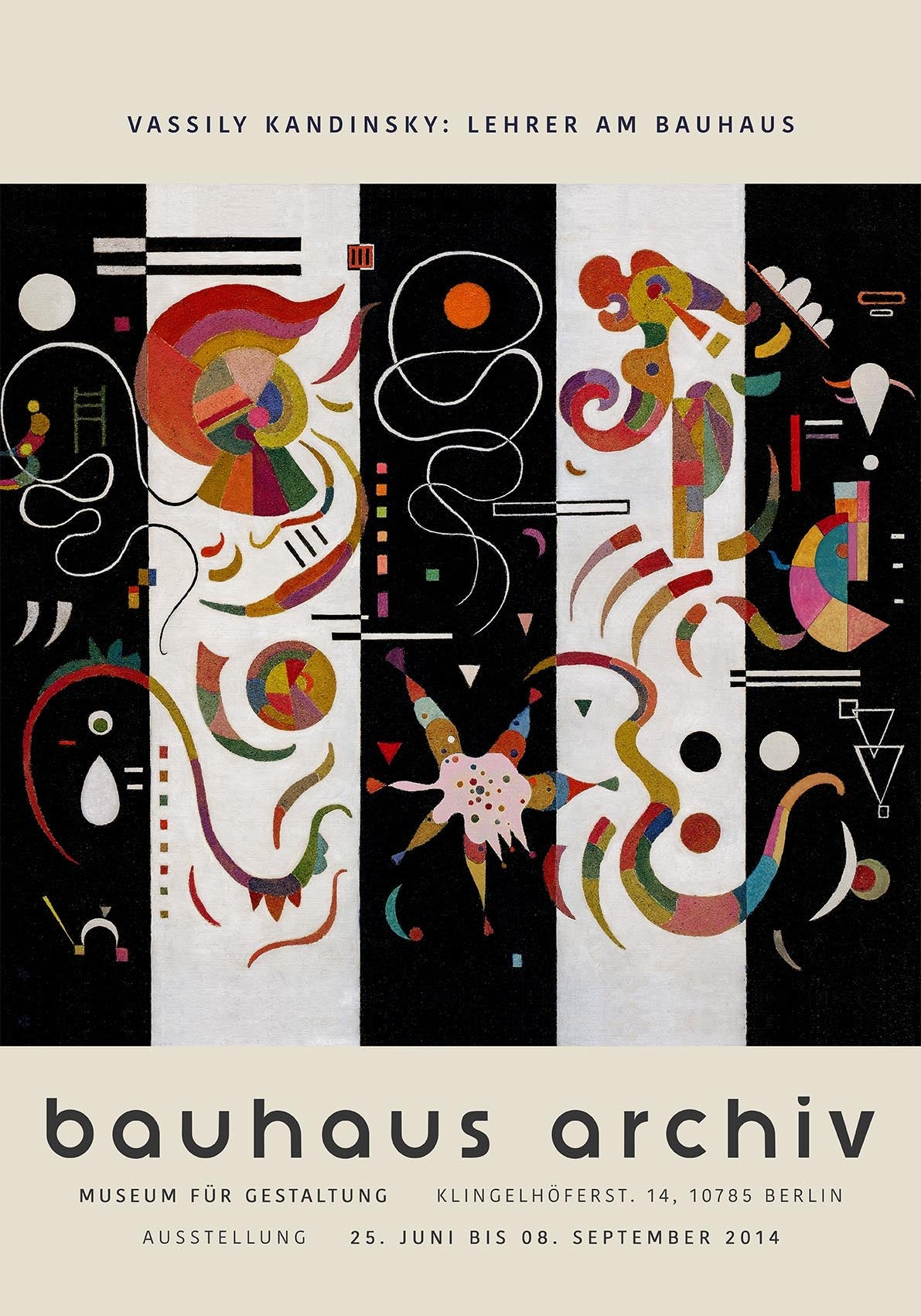 Striped by Wassily Kandinsky Exhibition Poster