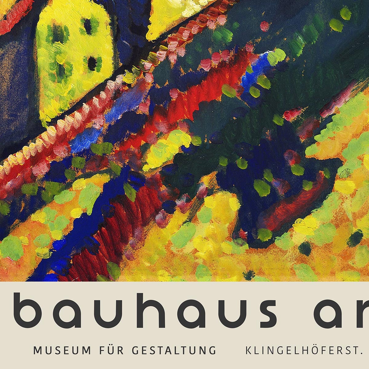 Houses at Murnau by Wassily Kandinsky Exhibition Poster