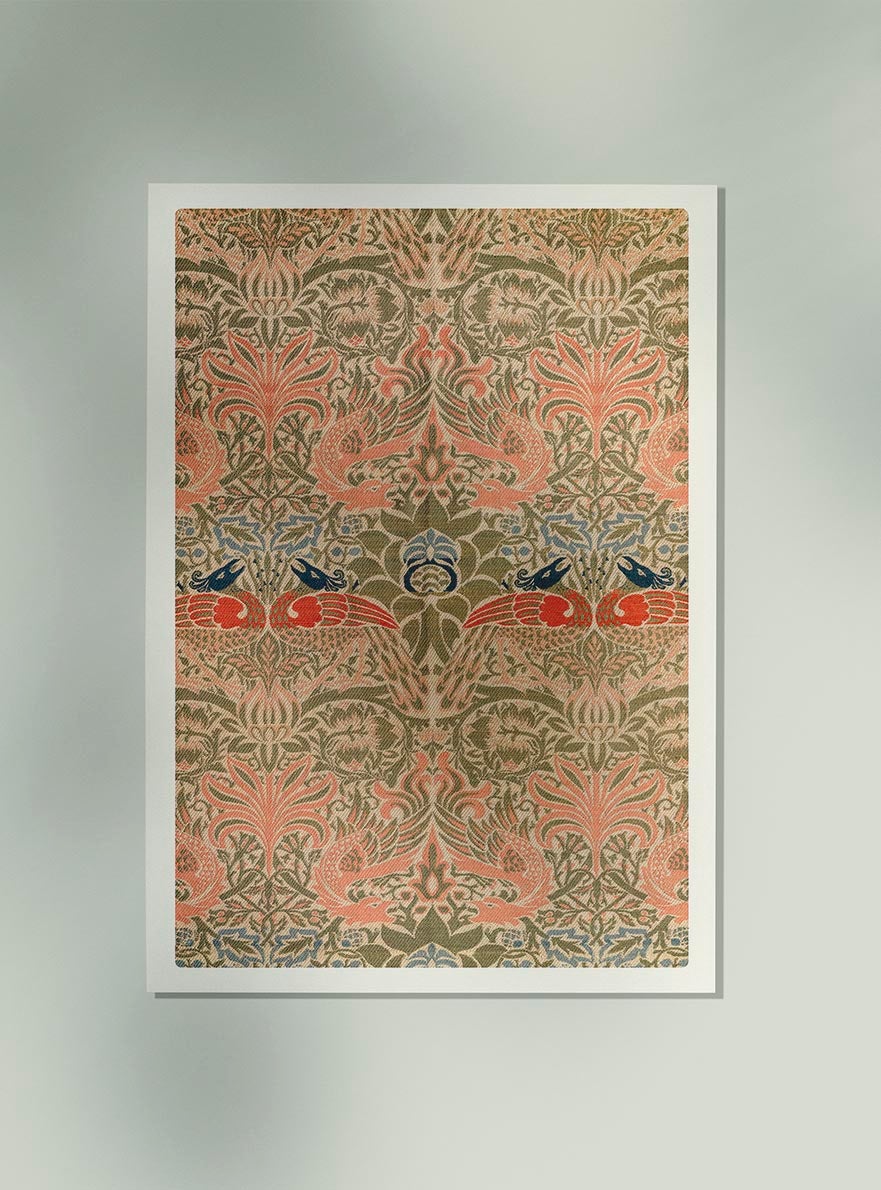 William Morris Peacock and Dragon Poster