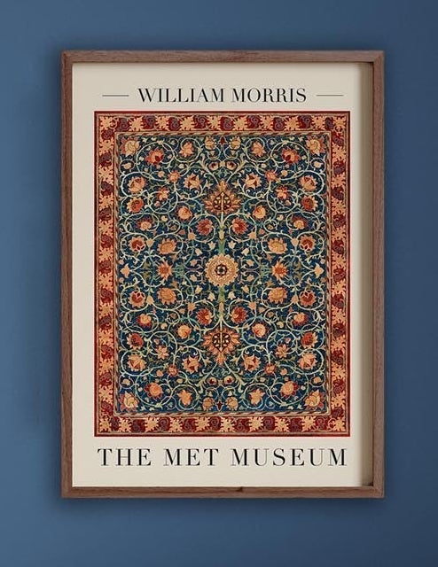 William Morris Holland Park Carpet Art Exhibition Poster
