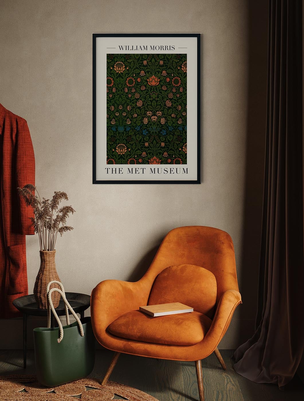 William Morris Violet and Columbine Art Exhibition Poster