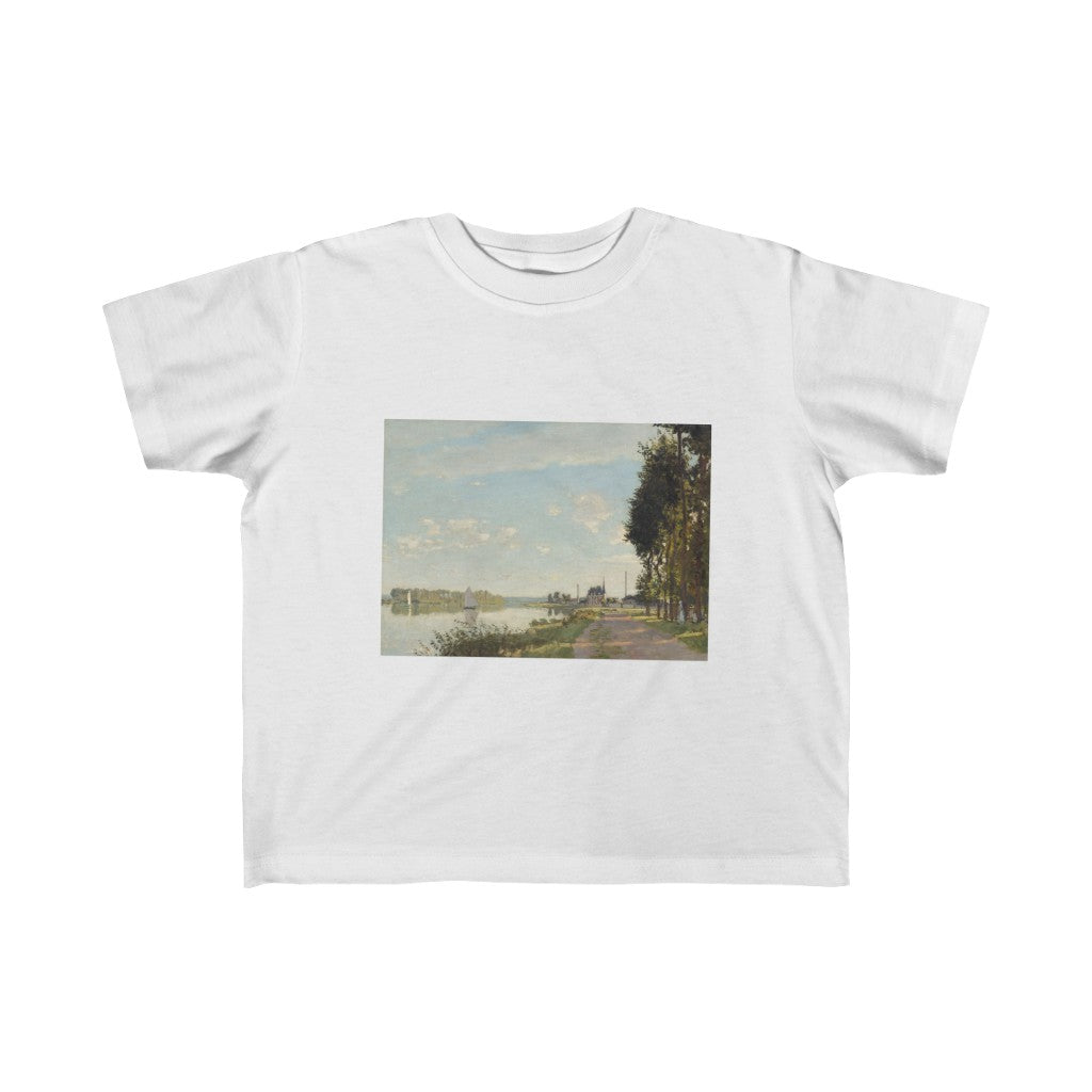French Impressionist Landscape of Road and River by Claude Monet