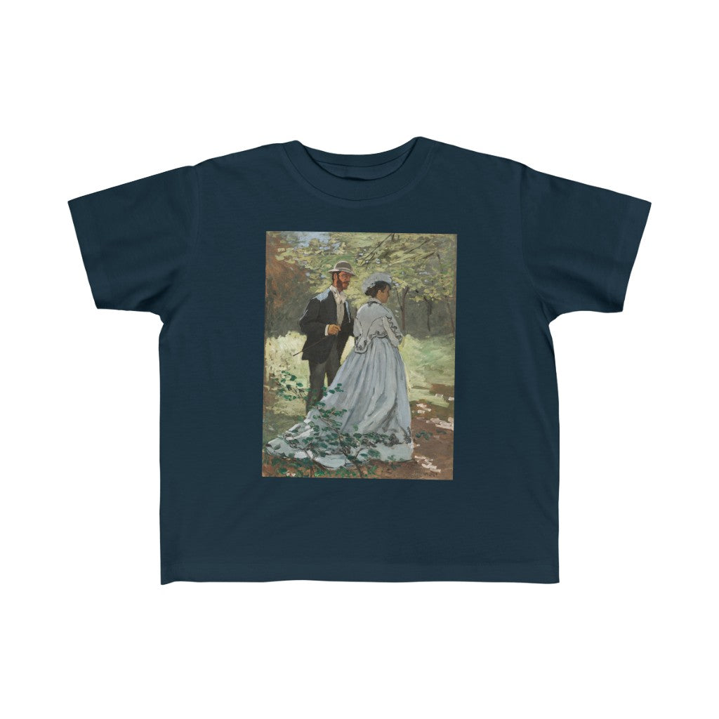 French Impressionist Portrait of Lovers on a Walk by Claude Monet