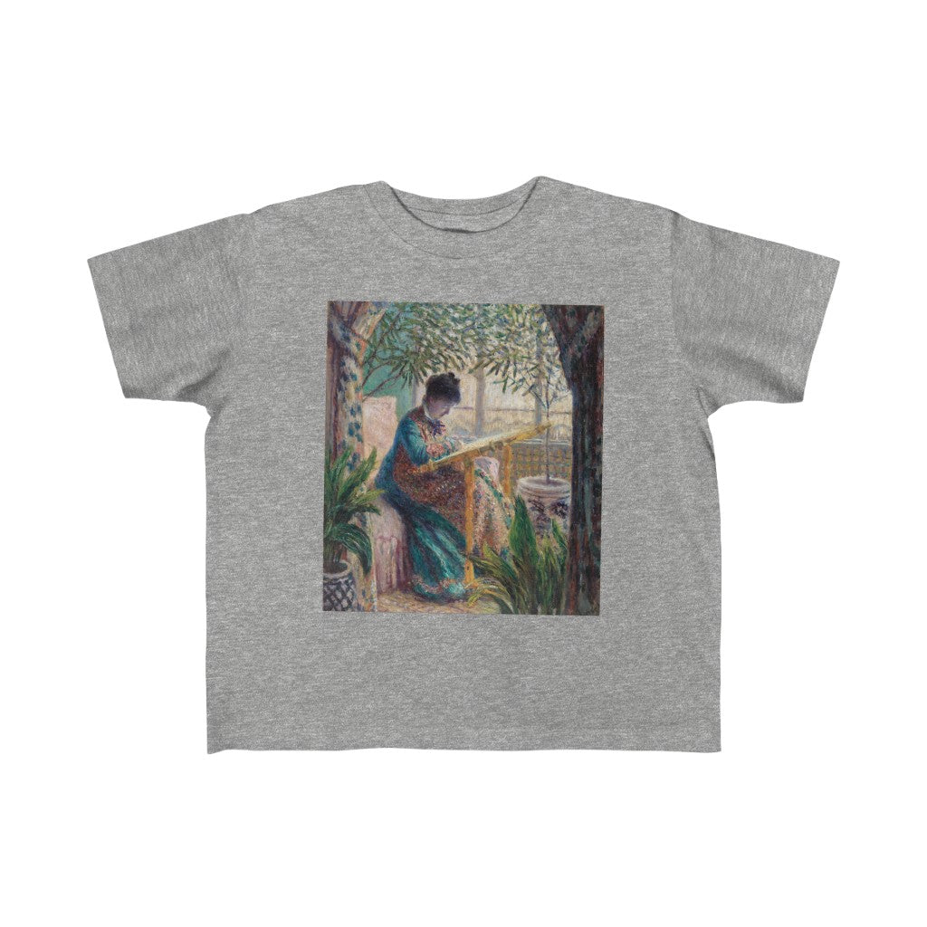French Impressionist Portrait of Woman Drawing in a Garden