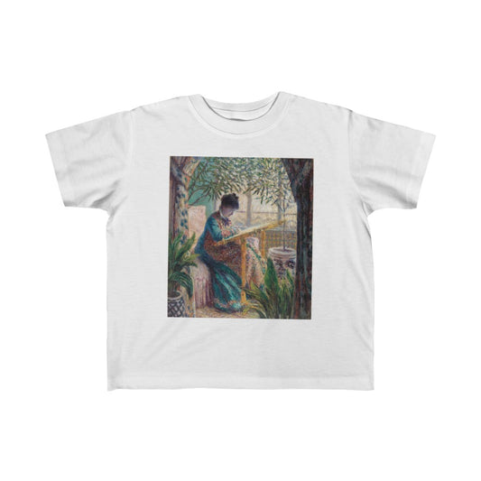 French Impressionist Portrait of Woman Drawing in a Garden