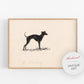 Vintage dog fine art print | Greyhound art | Canine illustration |  Modern vintage décor | Ready to frame & gift