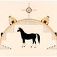 Vintage Southwest style horse | Awa Tsireh art print | Native American wall art | Eco-friendly gift