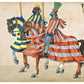 Antique Knight art print | Medieval armor | Renaissance art |  Tournament & parades Nuremberg | 16th century art | Modern vintage décor