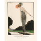 Vintage French fashion | the Surprised Flirt | 1920's fashion plate | Art deco style art | Giclée fine art print | Eco-friendly gift