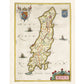 Antique British map | Isle of Man in 17th century | Irish Sea | Giclée fine art print | Modern Vintage decor | Eco-friendly gift