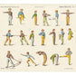 Vintage exercise art | Workout room wall decor | Athlete or Gym teacher gift | Giclée fine art print | Eco-friendly gift