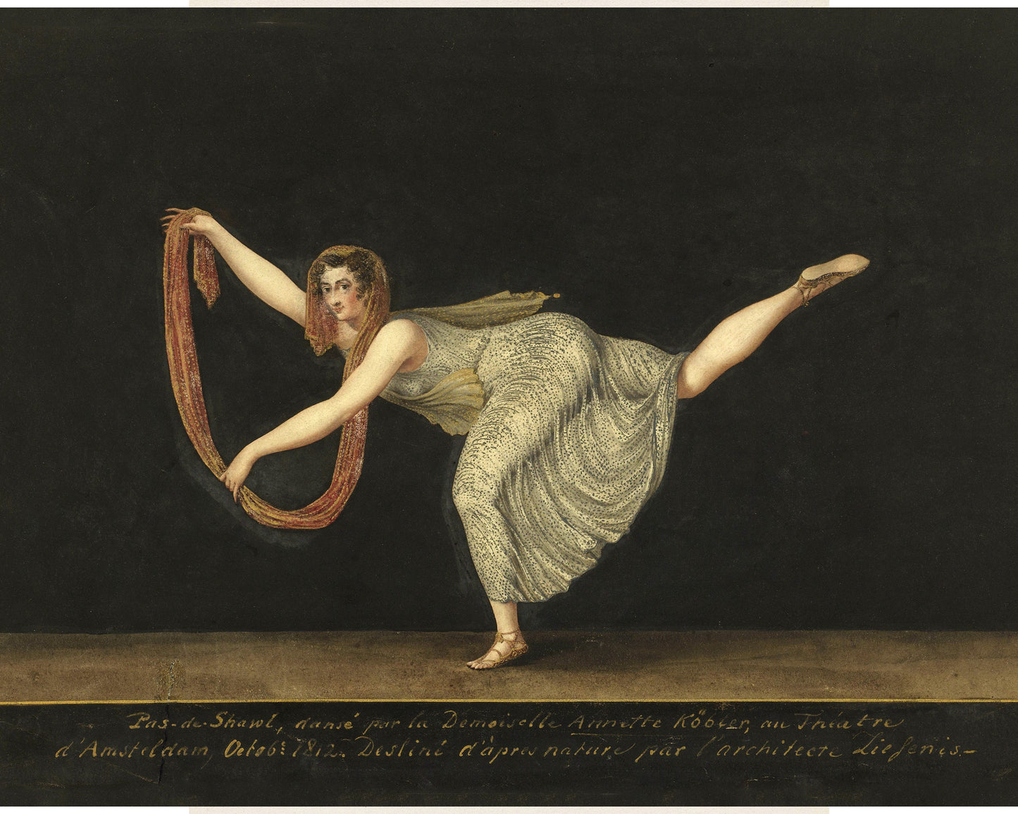 Vintage dancer fine art print | French ballet in Amsterdam | 19th century dance costume | Modern Vintage decor | Eco-friendly gift
