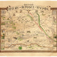 Vintage Wyoming map | History and romance of Wyoming | The Oregon Trail | Old West map | Modern vintage Decor