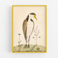 Antique sparrow hawk & flower art | 18th century bird and plants | Natural history print | Animal décor | Modern vintage | Eco-friendly gift