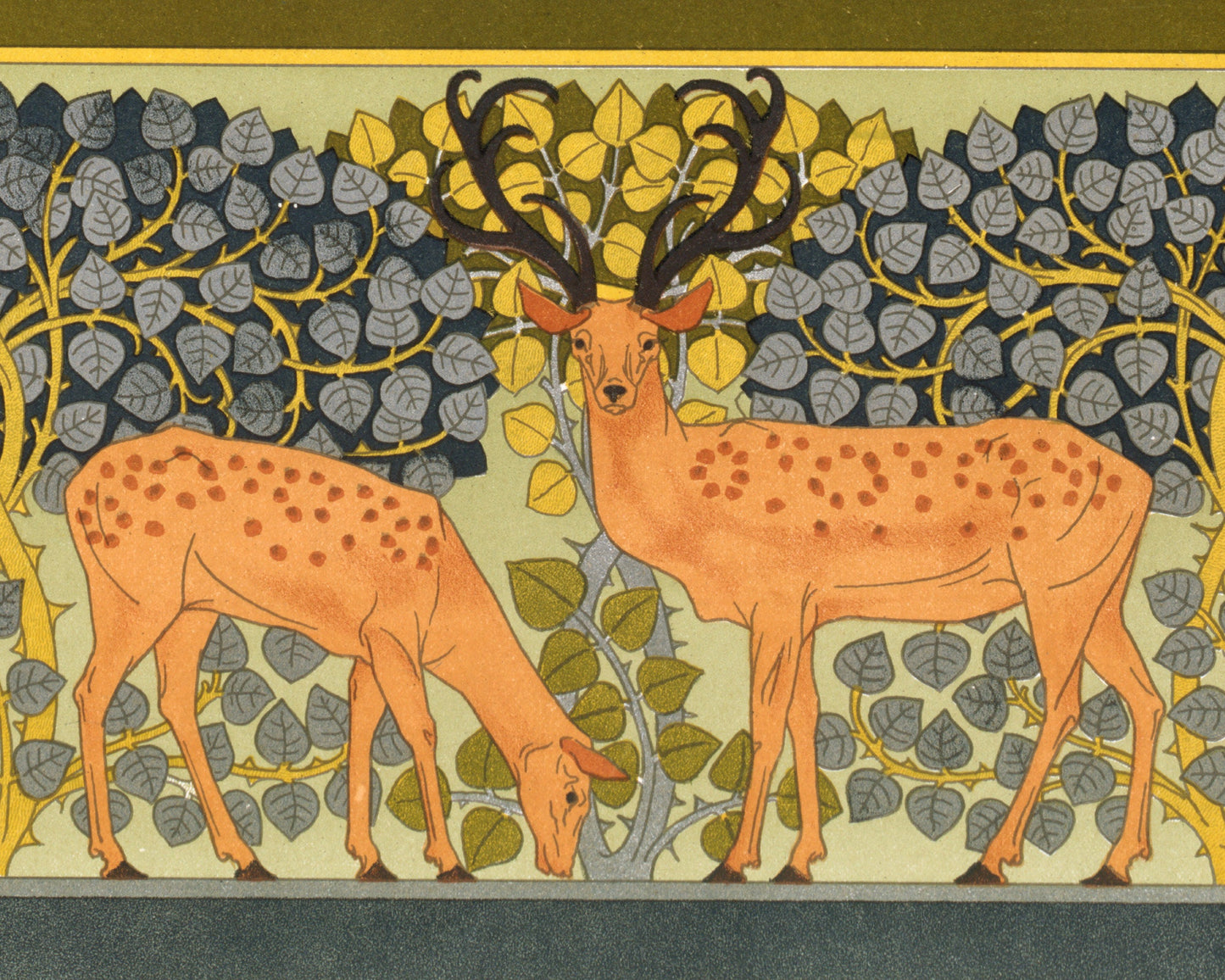 Art nouveau animal | Swans, butterflies, deer art | L'animal dans la Décoration | Natural History | Modern vintage décor | Eco-friendly gift