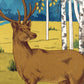 Art nouveau deer | L'animal dans la Décoration | Wild animal print | Natural History art | Modern vintage décor | Eco-friendly gift