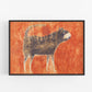 Bill Traylor Americana art | Mean dog | 1940's vintage folk art | African American self-taught artist | Modern vintage wall décor