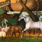 Vintage Noah's Ark art | Edward Hicks painting | 19th century animal art | Biblical story | Modern vintage décor | Eco-friendly gift