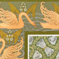 Art nouveau animal | Swans, butterflies, deer art | L'animal dans la Décoration | Natural History | Modern vintage décor | Eco-friendly gift