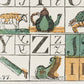 Vintage Alphabet and numbers art | Antique school illustration | School house wall art | Victorian art | Modern Vintage decor