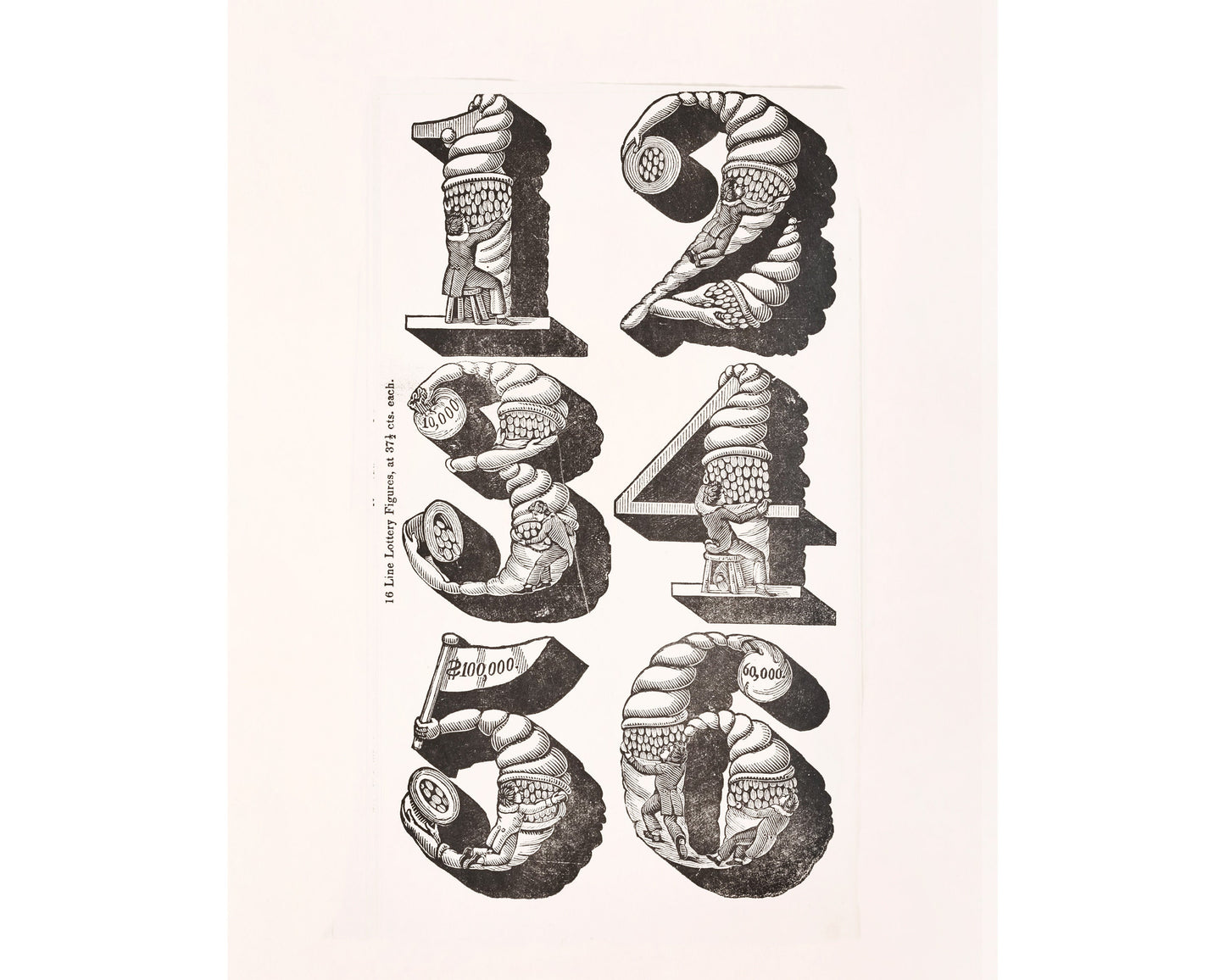 Vintage typography art | Specimens of type | Antique Numbers wall art | Victorian gothic antique lettering | Modern Vintage decor