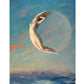Moon goddess art print | Selene | Albert Aublet | Vintage nude woman | Art nouveau wall art | Celestial painting