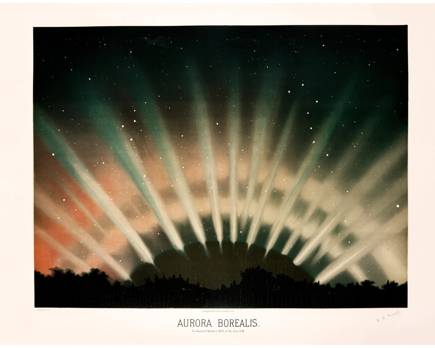 Aurora Borealis fine art print | Vintage celestial, Astronomy wall art | Night sky | Starry, starry night | Colorful sky