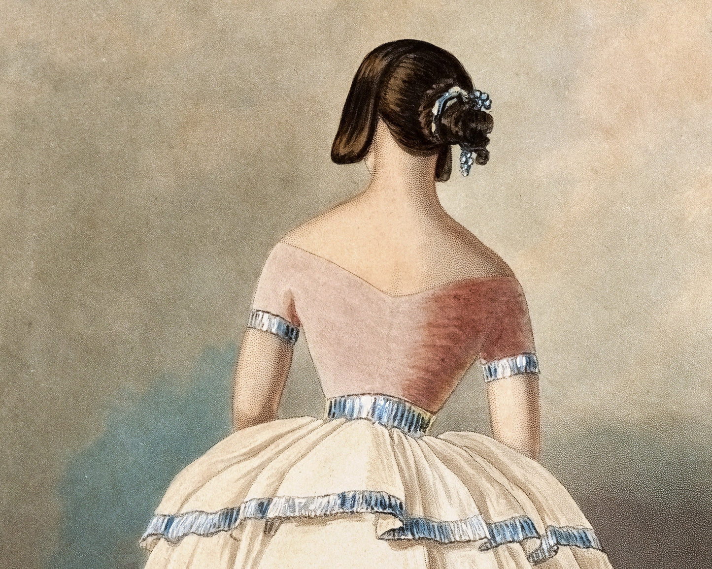 Vintage dancer print | Pet of the ballet | Ballet wall art | 19th century dance costume | Ballet fashion plate | Modern Vintage decor