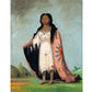 Portrait of a girl | Native American dress |  George Catlin | Vintage Native American wall art | Indigenous people | American Indian Fashion
