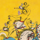 Colorful acrobats print | American circus ephemera | Dancing horses | Fairy dancers | American cowboy | Modern vintage décor