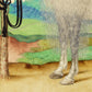 White horse art print | Antique dappled grey stallion | Animal fine art | Vintage equine painting | Horse wall art | Lipizzan