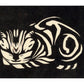 Vintage cat art | Tabby cat | Art nouveau woodcut print | Woodblock animal wall decor | Julie de Graag | Minimalist art