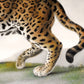 Vintage leopard print | Antique animal art | Jungle cat wall art | Zoology illustration | French artist | Wild animal portrait