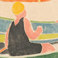 Vintage boat art | Woodblock women in canoes | Color woodcut wall art | Lake cabin wall decor | Female artist | Edna Boies Hopkins