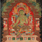 Tibetan art print | Green Tara | Buddhist Goddess | Spiritual wall art | Female deity | Vintage Nepalese animals | Bodhi trees | Eastern art
