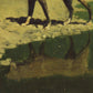 Vintage wolf art | Moonlight wolf | Lone wolf art print | Vintage wildlife | Starry sky painting | Animal wall art | Frederic Remington