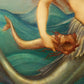 Vintage mermaid art print | Sea Nymph | Nude female painting | Nautical wall art | Art nouveau | Pre-Raphaelite | Edward Coley Burne-Jones