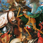 Epic 16th cent mural | Fall of the Rebel Angels | Bruegel, the Elder | Vintage religious art | Macabre, Fantasy wall art | Demons & Angels