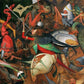 Epic 16th cent mural | Fall of the Rebel Angels | Bruegel, the Elder | Vintage religious art | Macabre, Fantasy wall art | Demons & Angels