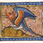 Vintage dragon drawing | A Dragon | 13th century Franco-Flemish manuscript | Medieval natural history | Fantasy wall art | Ancient beastiary