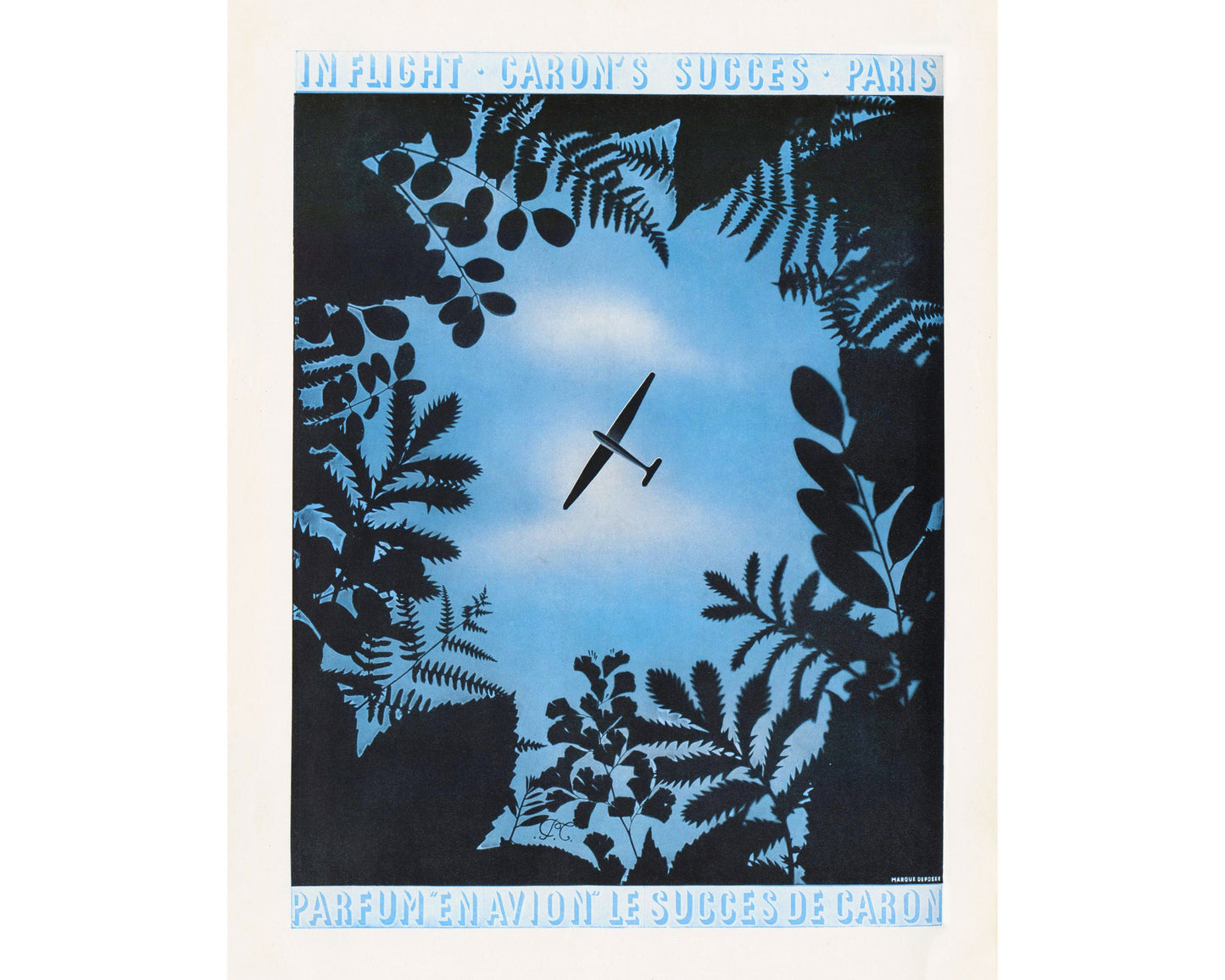Vintage French Vogue plane | Flight and Fauna | Lost TV show illustration | Art deco art | Giclée fine art print | Eco-friendly gift
