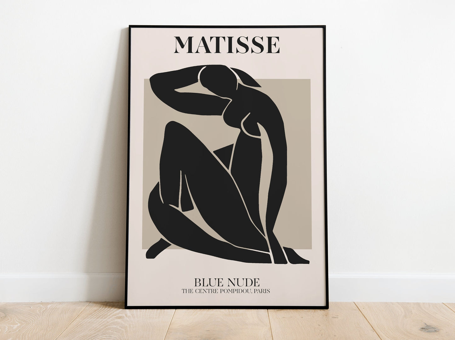 Henri Matisse Inspired Exhibition Posters | Black Neutrals | Blue Nude | A5 A4 A3 A2