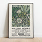 William Morris Exhibition Poster, Art Nouveau, Victoria and Albert Museum, Morris Flower Pattern, Home Decor, Wall Art