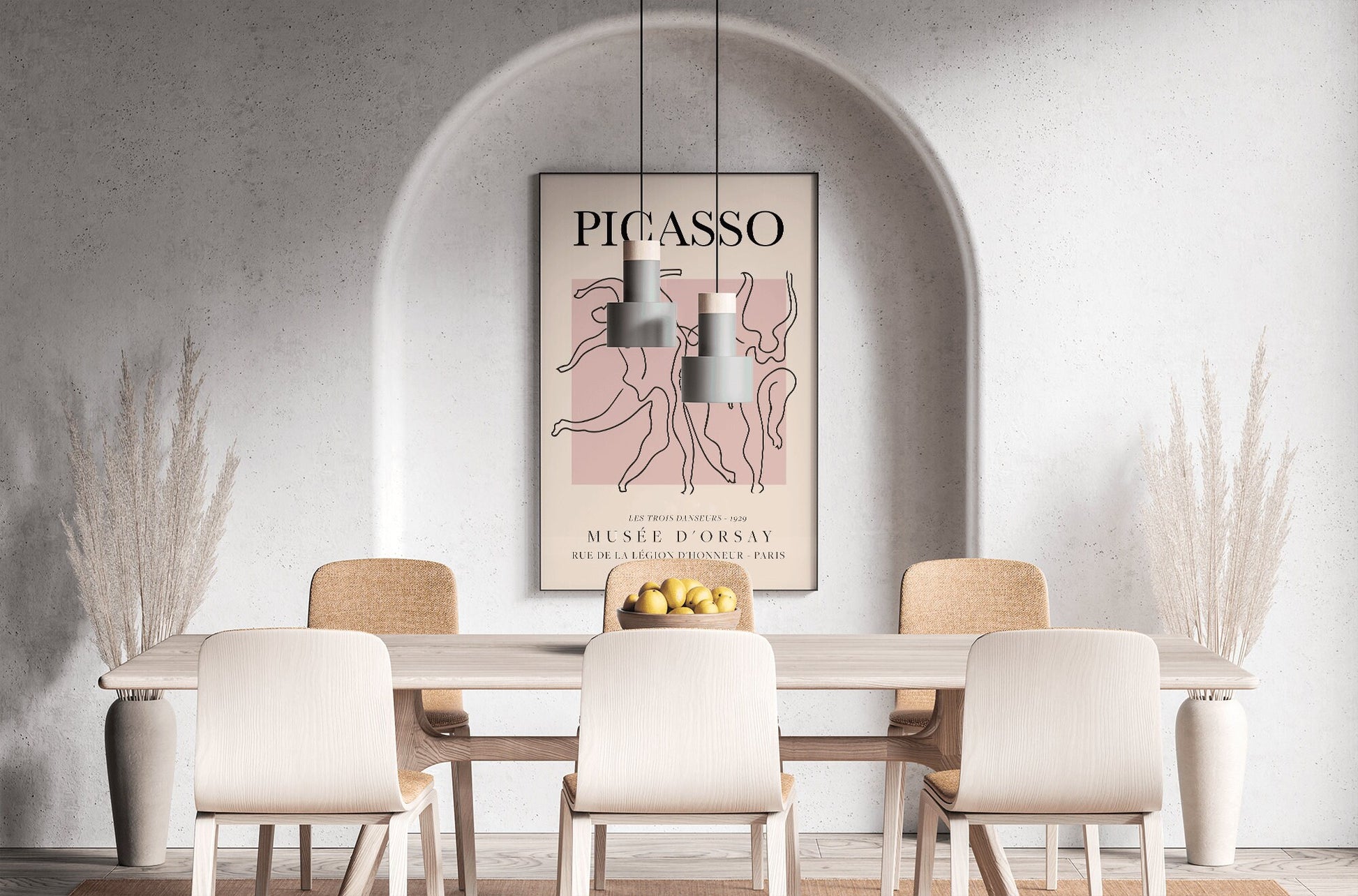 Picasso Line Art, Exhibition Poster Set, Minimalist Gallery Wall