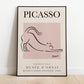 Picasso - The Cat, Exhibition Vintage Line Art Poster, Minimalist Line Drawing, Ideal Home Decor or Gift Print
